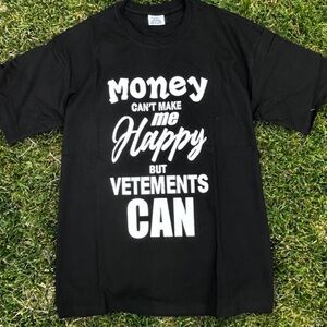 Vetements Black and White Graphic Tee